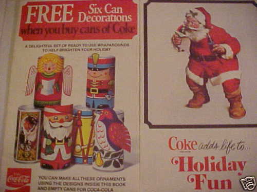 Coke Coca Cola Christmas Soda Can Christmas Ornaments Decorations Collectible