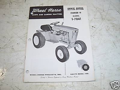 Original Wheel Horse Charger 10 1 7041 parts manual  