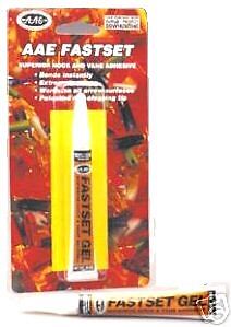 AAE Fastset Gel FLETCHING Adhesive 9GR Fast set GLUE  