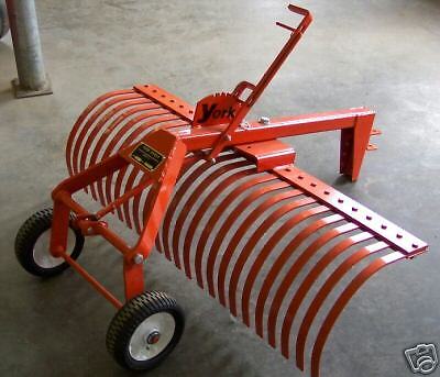 Foot York Rake Model TA 1 for Garden Tractors  