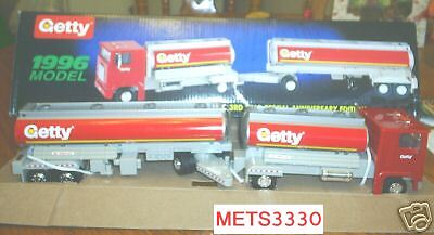 1996 GETTY TANDOM TANKER TRUCK DIECAST 3 YEAR SPECIAL  