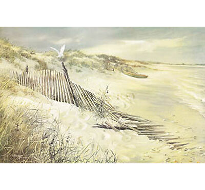 LONE GULL by Carolyn Blish BEACH SCENE  