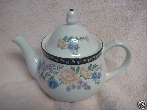  Sango Elizabeth Gray Claremore Teapot Tea Pot