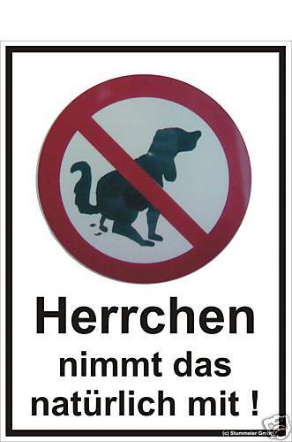 Hundehaufen, Tretmine, Schild Hund, Hundekot  