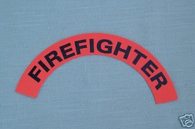 Reflective Helmet Crescents Set of FIREFIGHTER Crescent  