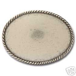   Oval Rope Edge Belt Buckle Blank New 1764 00 098834235231  