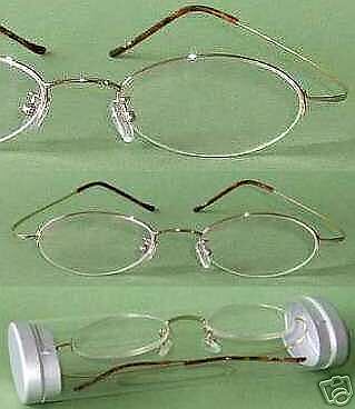 ZiZi $40 Reading Glasses Oval HALF RIM WRAPPER +1.50  