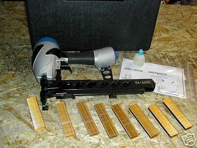 NEW Vinyl Siding Stapler 7/16 Crown Staple Gun w/Case Free 16 Gauge 