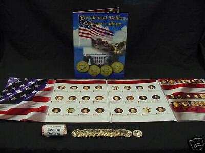 DELUXE PRESIDENTIAL DOLLAR COIN ALBUM 2007   2016 WOW  