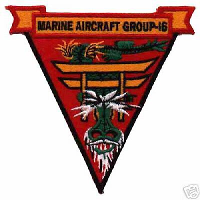 USMC MAG 16 Marine Aircraft Group 16 Patch  
