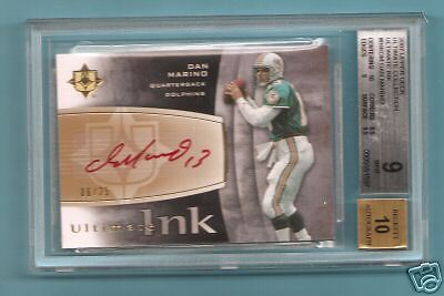 DAN MARINO 2007 ULTIMATE COLLECTION RED INK AUTO/25 BGS  