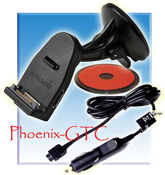 GARMIN SUCTION CUP MOUNT w/CRADLE & 12V ADAPTER for NUVI 750 755T 760 