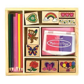   and Doug Deluxe Friendship Stamp Colored Pencil Set NEW NIB  