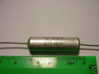 Paper / Aluminium Foil Capacitors 0.25uF 160V 50 MBM  