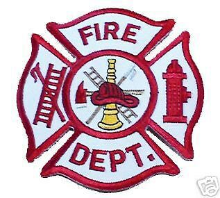 MALTESE CROSS FIRE DEPARTMENT 12 JACKET PATCH  