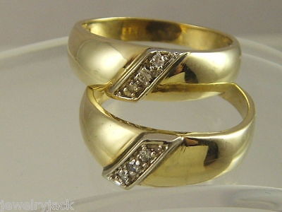  ARE OF THE ACTUAL WEDDING RINGS   PLEASE DO NOT JUDGE THE SIZE 