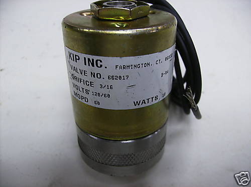 KIP INC. SOLENOID VALVE NO. 662017  