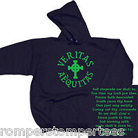 VERITAS IRISH BOONDOCK HOODED SWEAT SHIRT SAINTS BLACK  