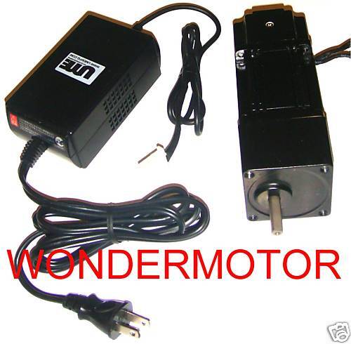 AC BRUSHLESS PMDC Gear Motor REVERSIBLE Variable Speed  