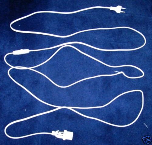 KABEL E27 Fassung Zuleitung für Sterne 4 m WEISS   NEU