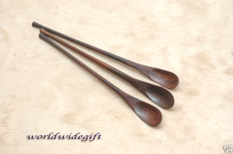 Wooden Utensil Rose Wood Fruit Fork 4.5 Cocktail Bar  